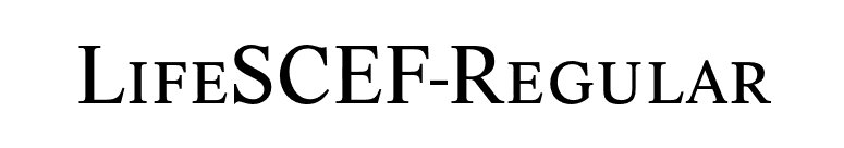 LifeSCEF-Regular font preview