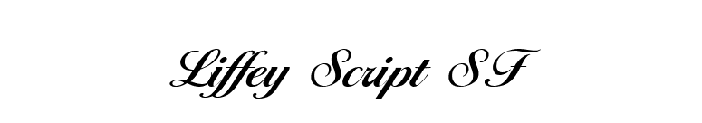 Liffey Script SF font preview