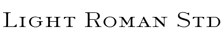 Light Roman Std font preview
