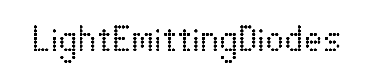 LightEmittingDiodes font preview
