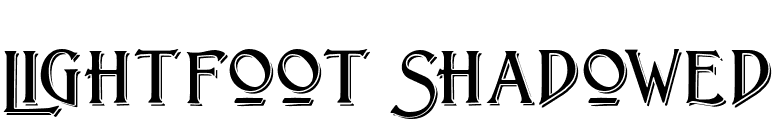 Lightfoot Shadowed font preview