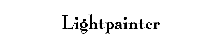 Lightpainter font preview