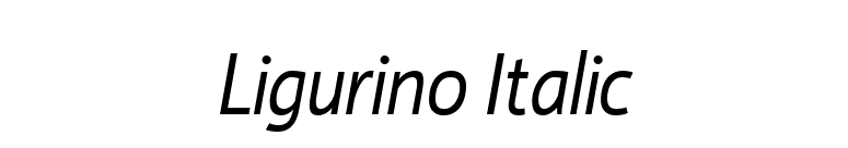 Ligurino Italic font preview