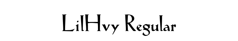 LilHvy Regular font preview