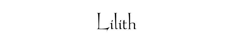 Lilith font preview