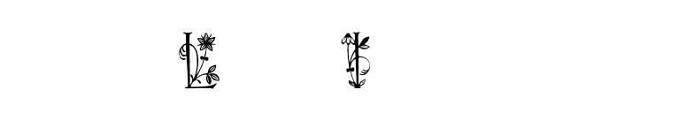 Lilith-Initials font preview