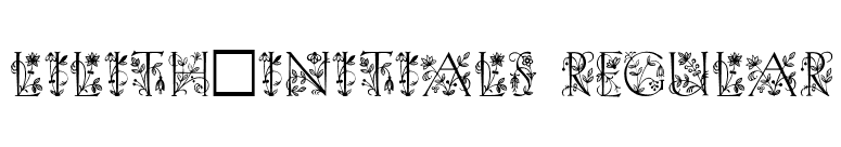 Lilith-Initials Regular font preview