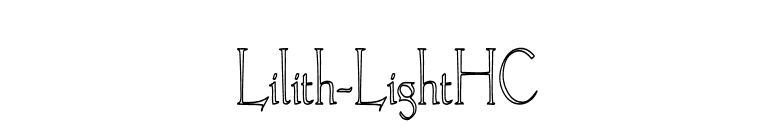 Lilith-LightHC font preview
