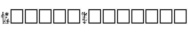 LilithInitials font preview
