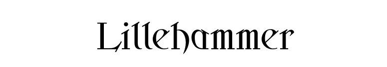 Lillehammer font preview