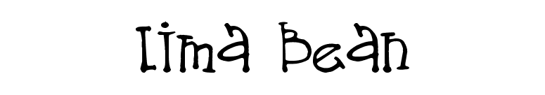 Lima Bean font preview