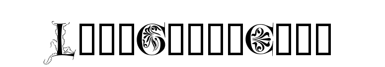 LimeGloryCaps font preview
