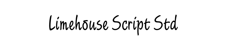 Limehouse Script Std font preview