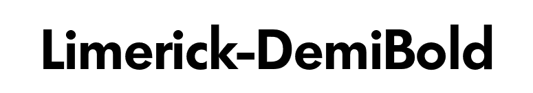 Limerick-DemiBold font preview
