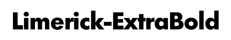 Limerick-ExtraBold font preview