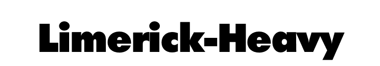 Limerick-Heavy font preview