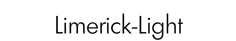 Limerick-Light font preview