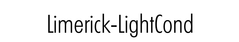 Limerick-LightCond font preview