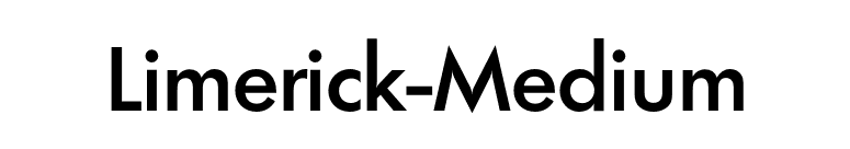 Limerick-Medium font preview