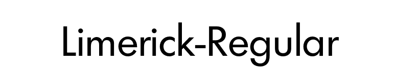 Limerick-Regular font preview