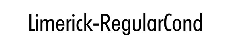 Limerick-RegularCond font preview