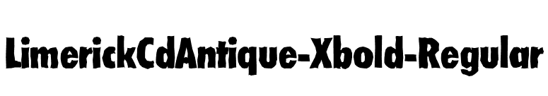 LimerickCdAntique-Xbold-Regular font preview