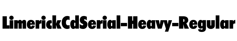 LimerickCdSerial-Heavy-Regular font preview