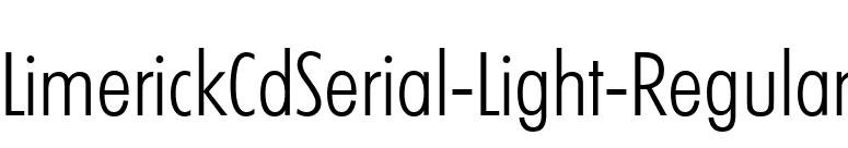 LimerickCdSerial-Light-Regular font preview