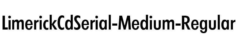 LimerickCdSerial-Medium-Regular font preview