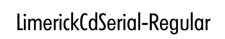 LimerickCdSerial-Regular font preview