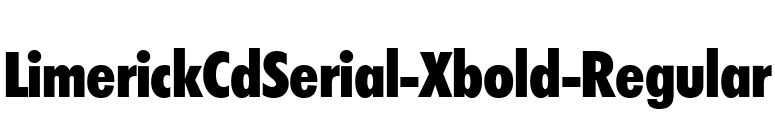LimerickCdSerial-Xbold-Regular font preview