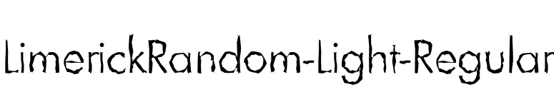 LimerickRandom-Light-Regular font preview
