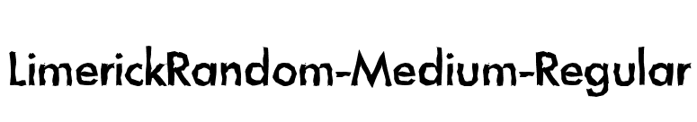 LimerickRandom-Medium-Regular font preview