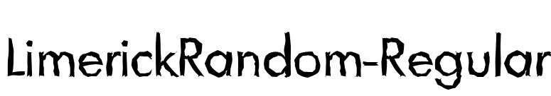 LimerickRandom-Regular font preview