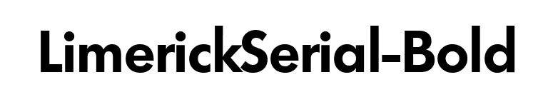 LimerickSerial-Bold font preview