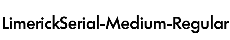 LimerickSerial-Medium-Regular font preview