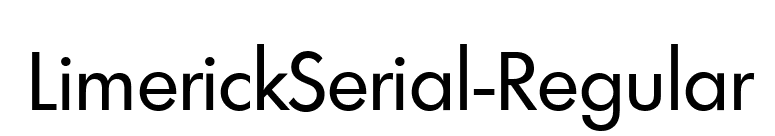 LimerickSerial-Regular font preview
