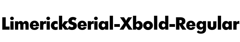 LimerickSerial-Xbold-Regular font preview