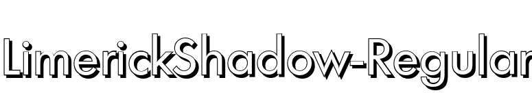 LimerickShadow-Regular font preview