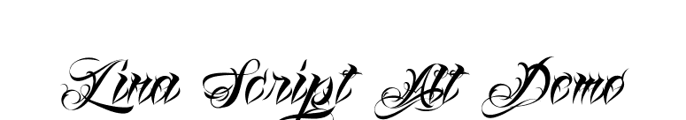Lina Script Alt Demo font preview