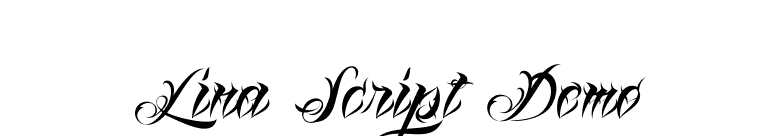 Lina Script Demo font preview