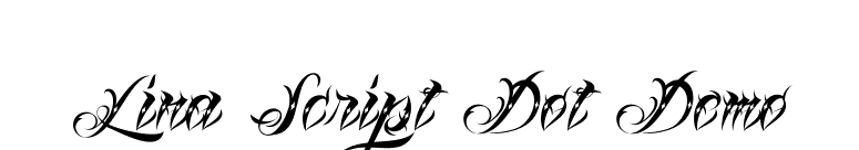 Lina Script Dot Demo font preview