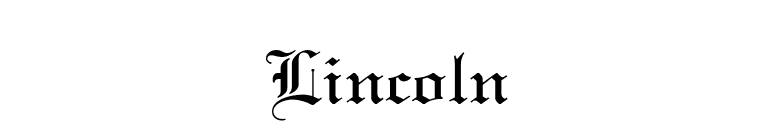 Lincoln font preview
