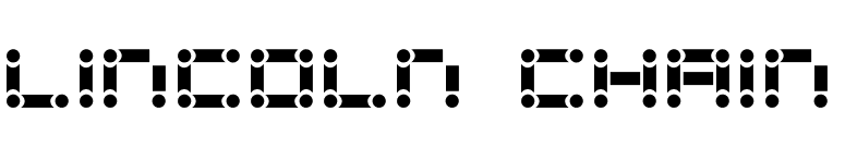 Lincoln Chain font preview