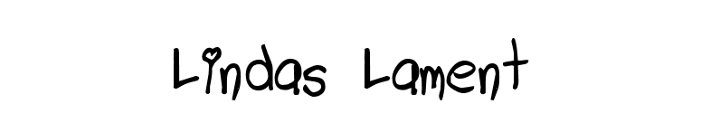 Lindas Lament font preview