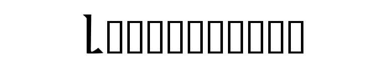 Lindisfarne font preview