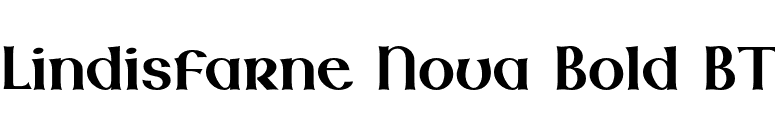 Lindisfarne Nova Bold BT font preview