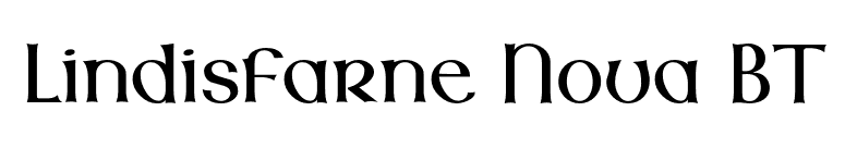 Lindisfarne Nova BT font preview
