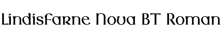 Lindisfarne Nova BT Roman font preview