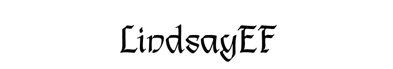 LindsayEF font preview